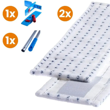 Bodenwischer Profi-Set mit Wischmops "Parkett & Laminat 40cm"