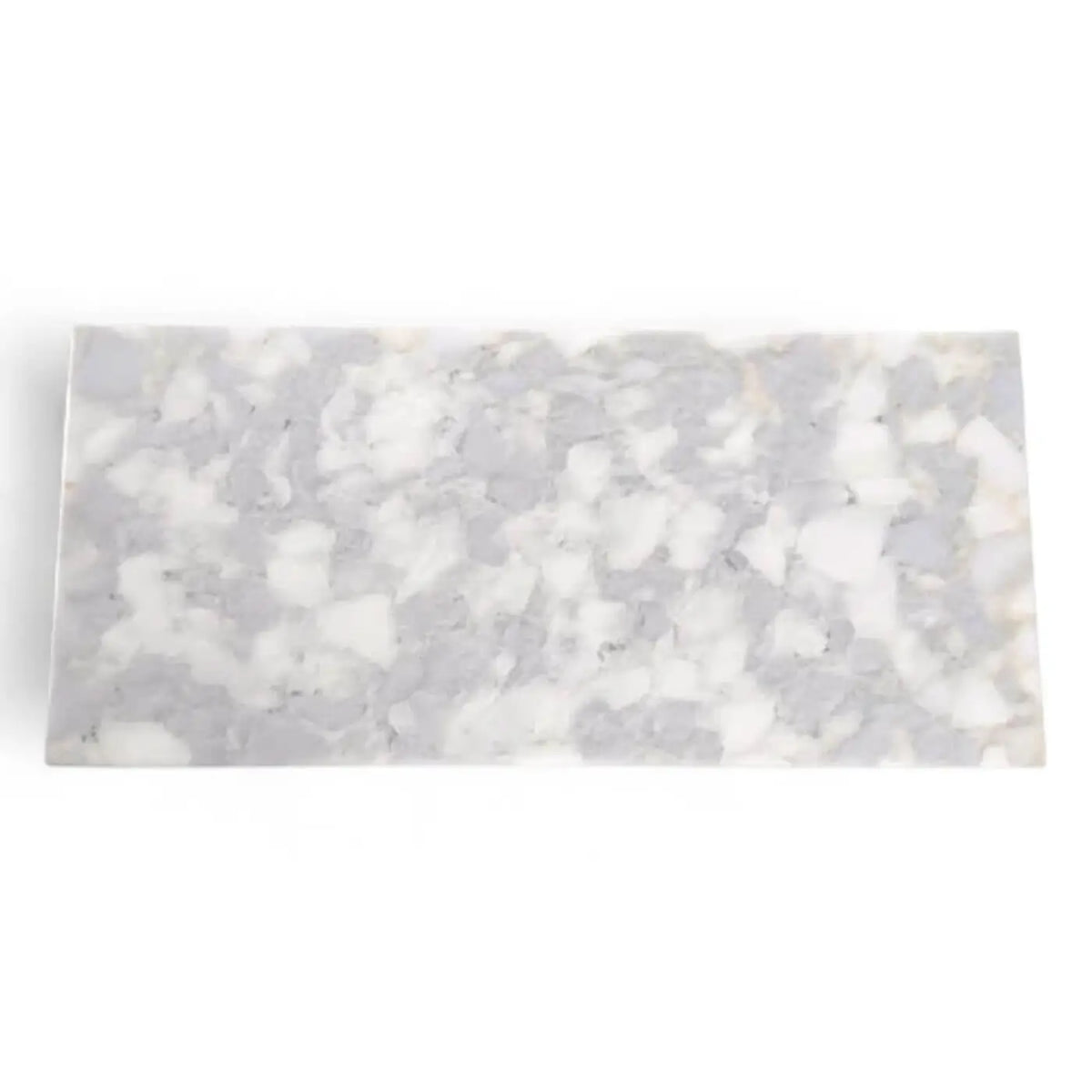 Rechteckige grauweiße marmorierte clendo melamin handpad fliese 11x25 cm mit glatter polierter oberfläche