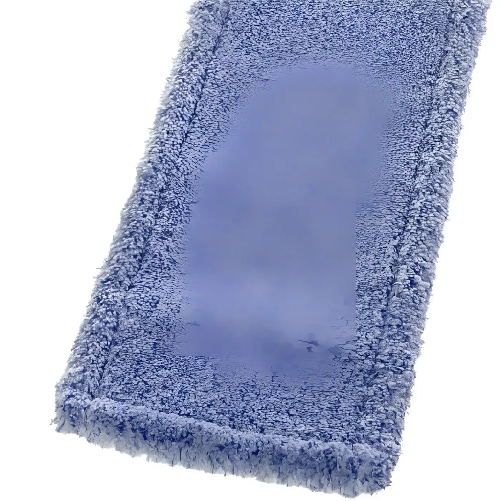 Clendo microfasermopp deluxe blau mit blauem mikrofasermoppkopf plüschige struktur und sauber genähte kanten