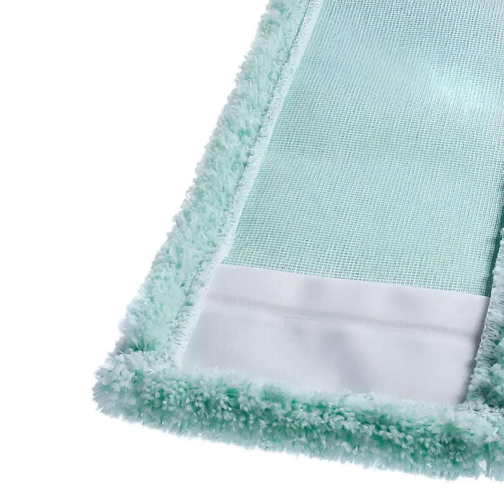 Clendo microfasermopp pro mtm mintgrüner mikrofasermoppkopf mit samtigem, strukturiertem rand und weißem gummiband