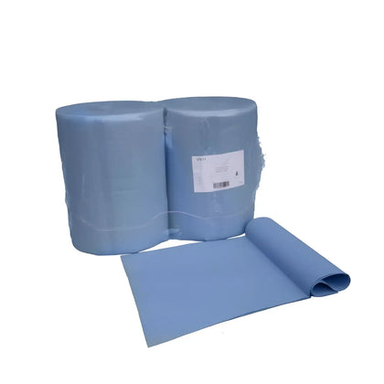 Putzpapier 2-lagig 1000 Blatt 36x34 cm Blau Zellstoff 2 Rollen