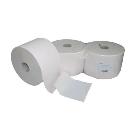 Putzpapier 2-lagig 1000 Blatt Weiß Zellstoff 2 Rollen