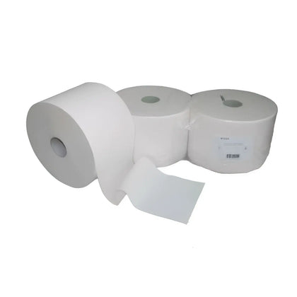 Putzpapier 2-lagig 1500 Blatt Weiß Zellstoff 2 Rollen