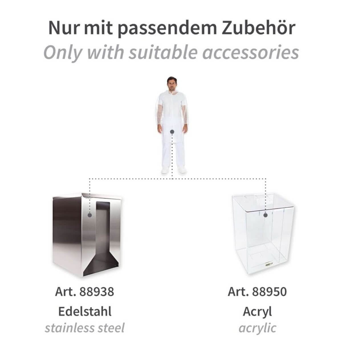 Besucherkittel Light mit Druckknöpfen PP-Vlies.