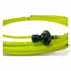Gardiner super max 63 teleskop- und steckstange mit hellgrünem flexiblem schlauch und schwarzem gewindeverbinder