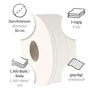 HygoClean Toilettenpapier, Jumbo, 3-lagig Zellulose – 1900 Blatt