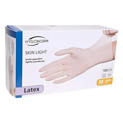 Hygonorm Latex Handschuhe "Skin Light" Weiß 100 Stück
