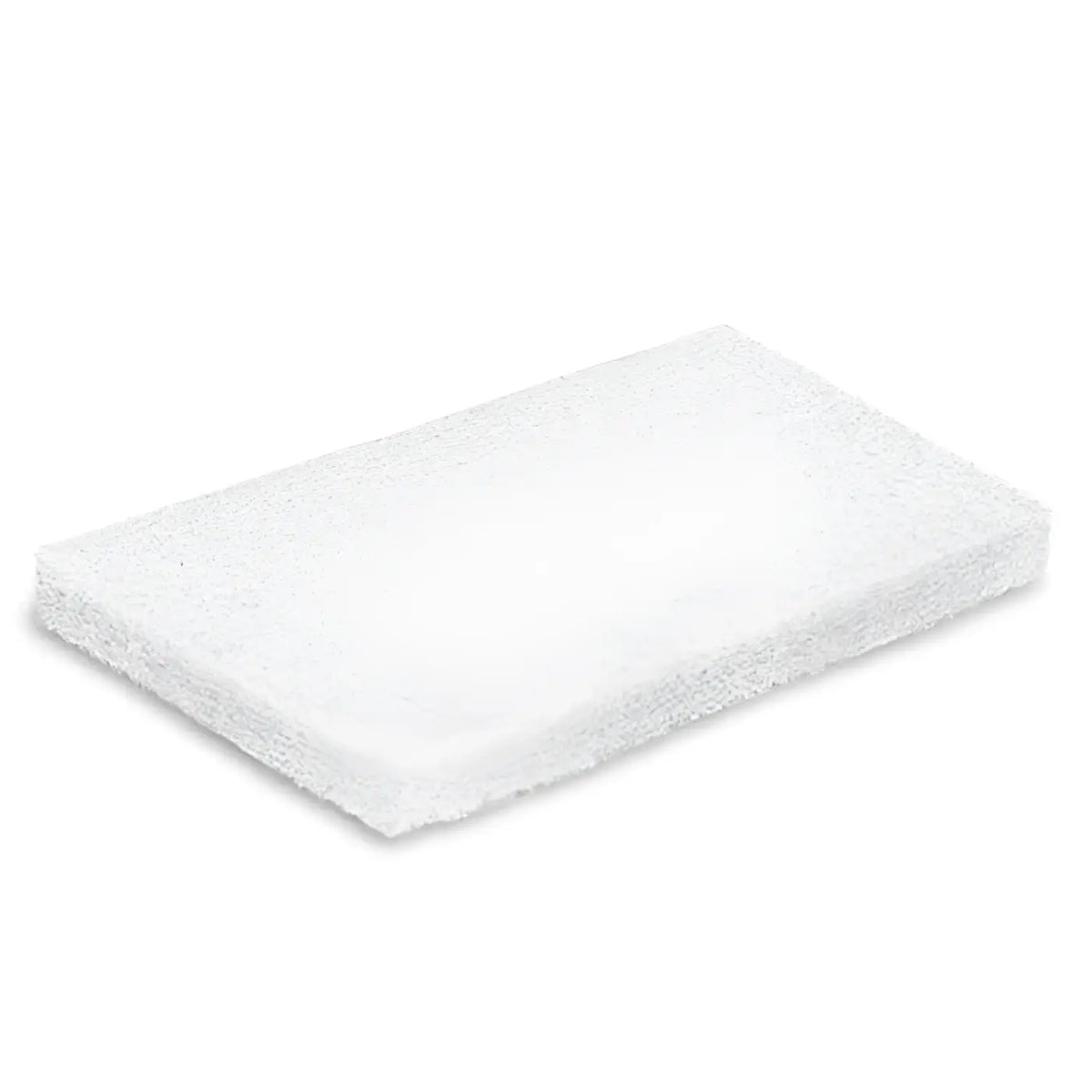 Weißes rechteckiges scheuerpad janex handpad 25x11,5 cm mit strukturierter faseroberfläche