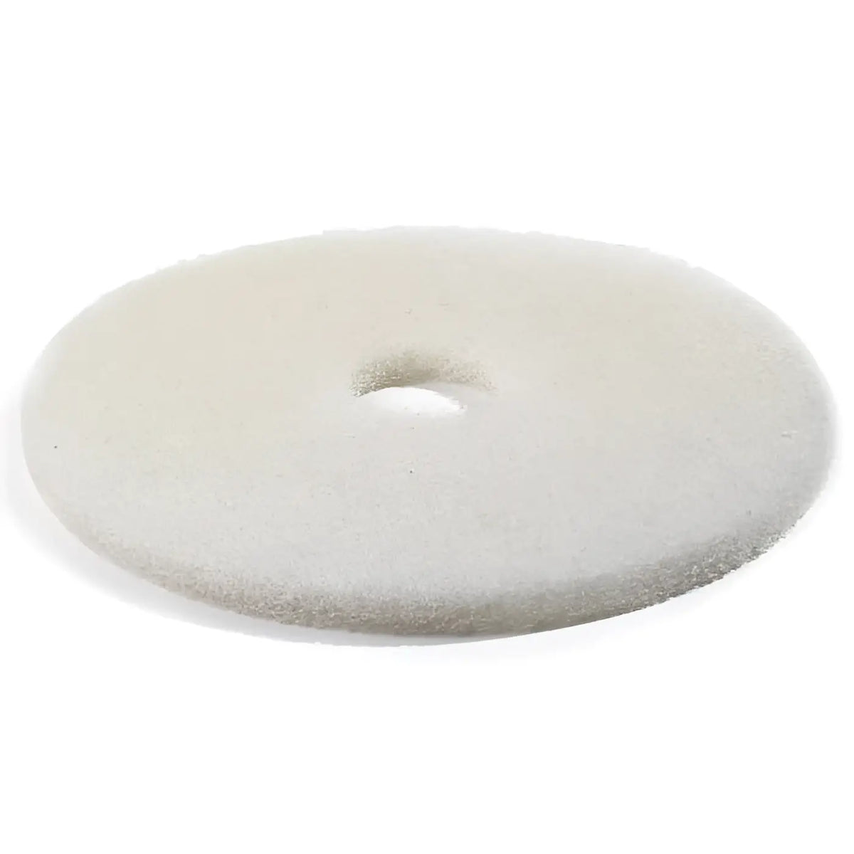 Off-white runder janex super pad 9 zoll maschinenpad mit zentralem loch und strukturierter oberfläche