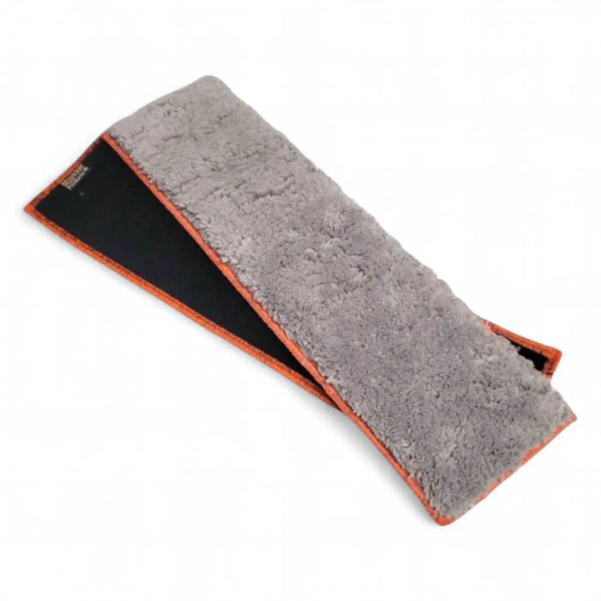 Maykker python sleeve einwascher-bezug grauer mikrofasermoppkopf mit orangefarbener umrandung und schwarzer rückseite