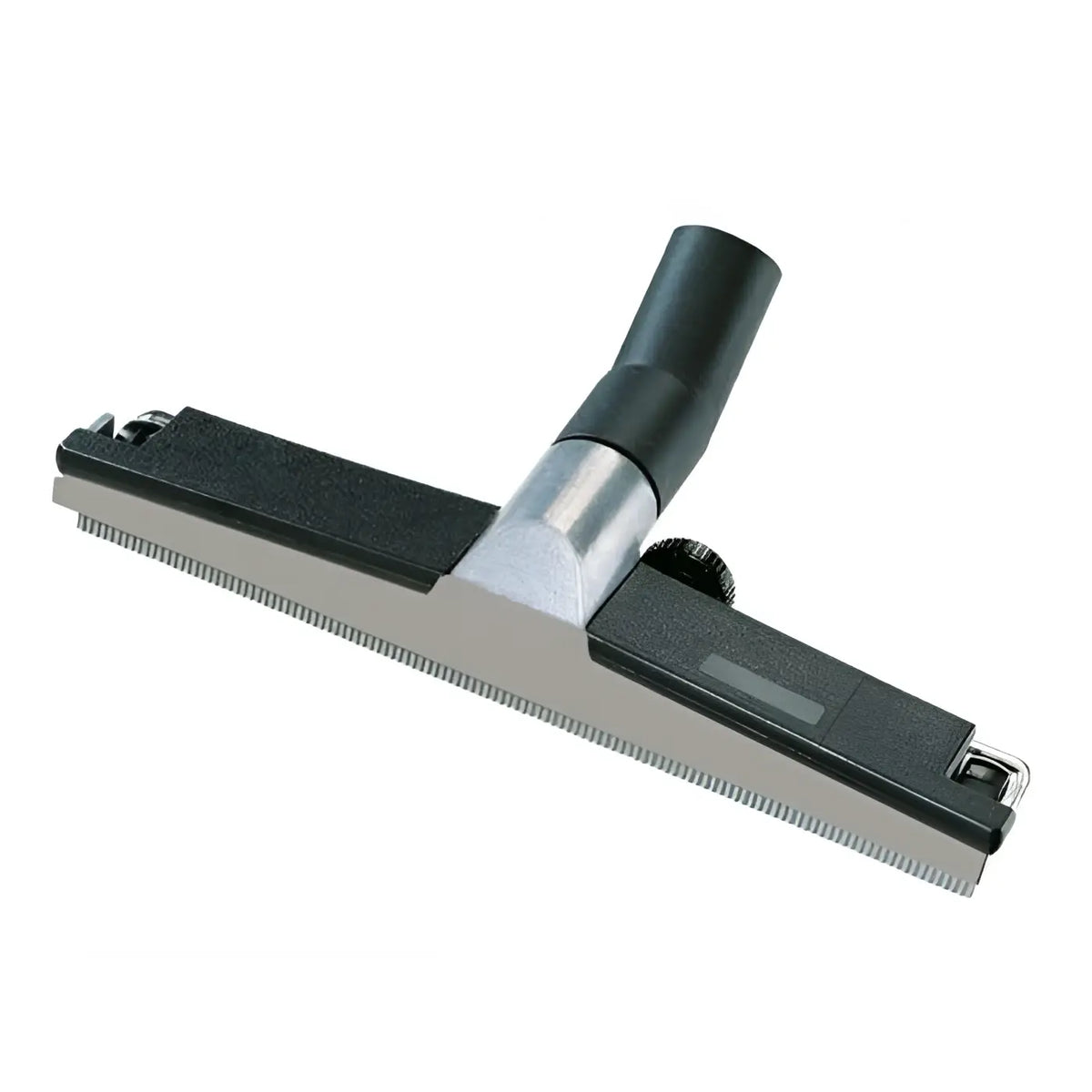 Schwarze und silberne nasssaugdüse wessel-werk grd 370 mit strukturierter griffmulde und metallborsten für effektive reinigung