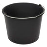 NÖLLE Baueimer Kunststoff Schwarz – 12 Liter