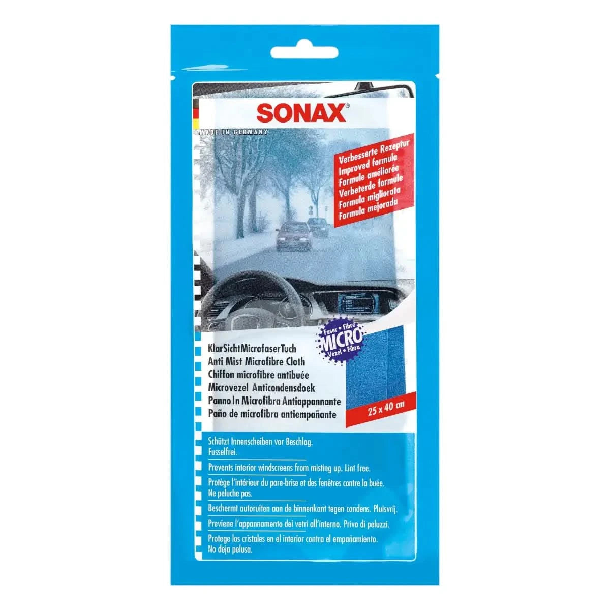Sonax Klarsicht Microfasertuch.