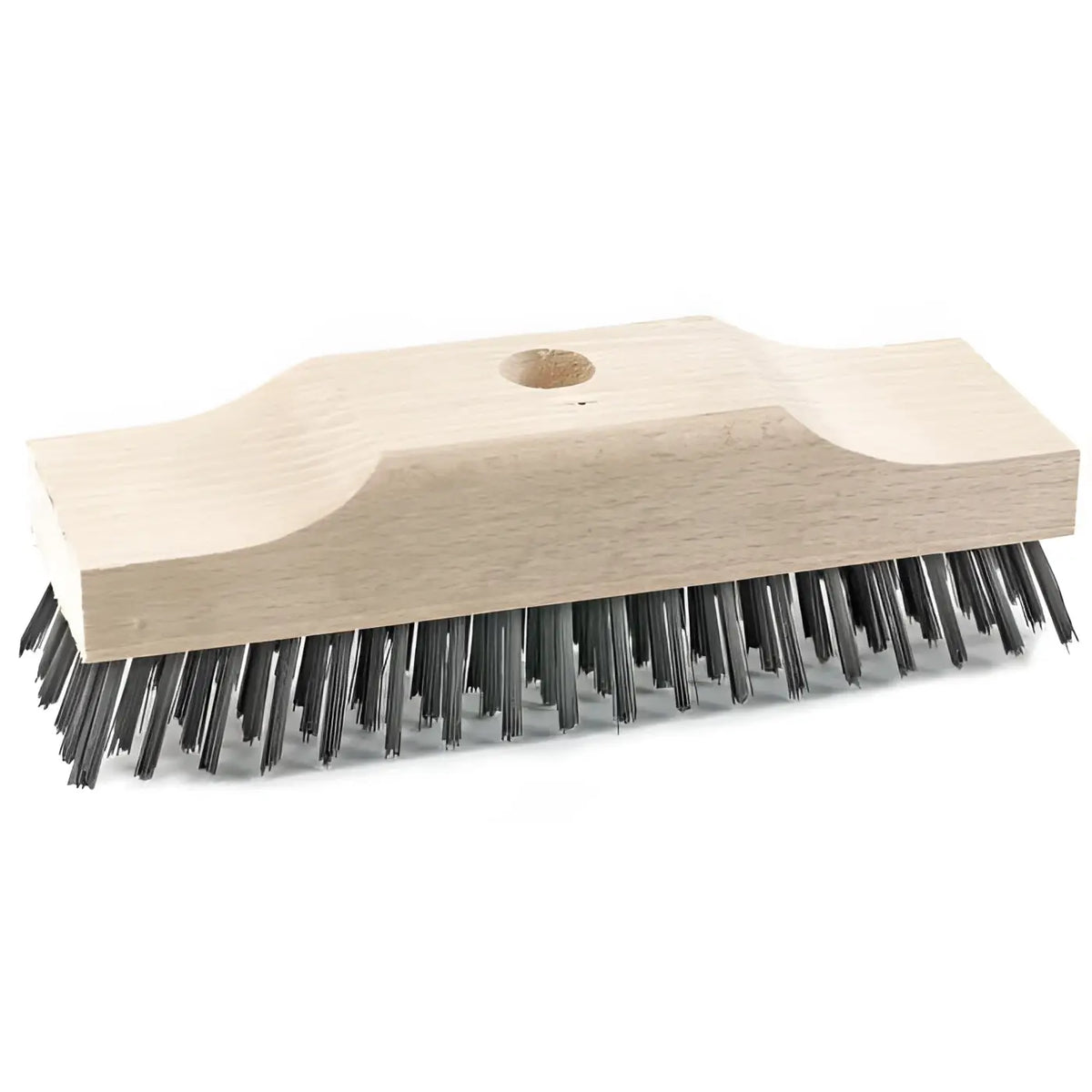 Sorex schrubber holz stahldraht mit extra hohem sattel und lichtfarbenem holzgriff zum schrubben und reinigen