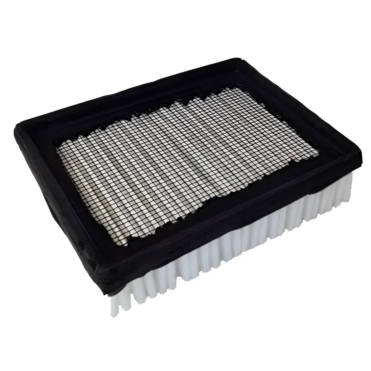 Staubfilter für t16 walze 90cm oder t8300 mit schwarzem rechteckrahmen und weißem plissee-filtermaterial