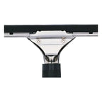 Silberner ungwer s wischer weich se metall squeegee kopf mit schwarzer gummilippe und strukturiertem griffgrund