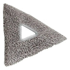 Gray dreieckiger microfiber mop kopf mit zentraler griffschlaufe ungwer stingray intensiv-reinigungs-tripad srpd2