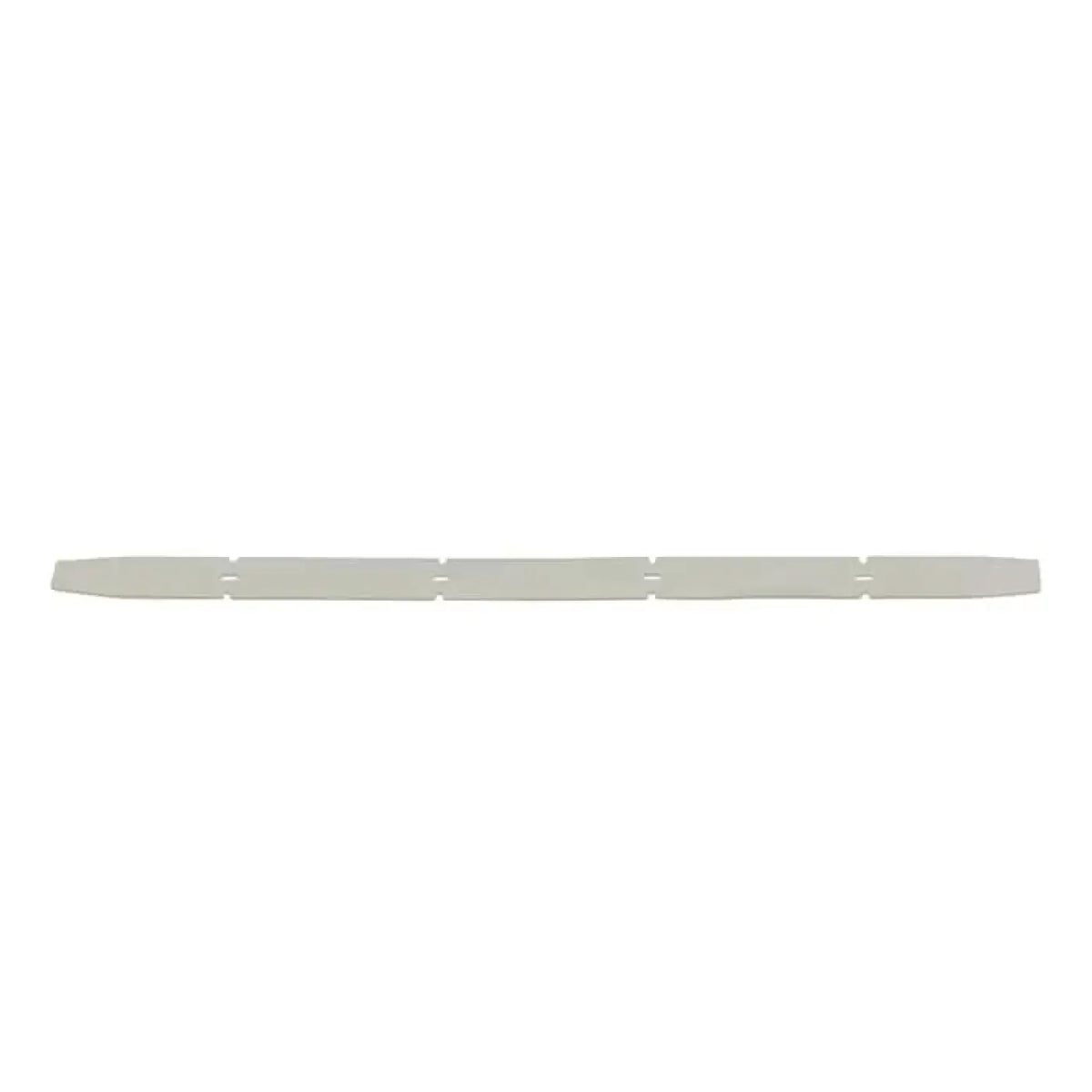 Ein schlanker, hellgrauer kunststoff-lineal mit gleichmäßig verteilten messmarkierungen für wetrok discomatic tango sauglippe pur arbeitsbreite 34 cm