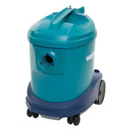 Teal und blaue wheeled wet dry vacuum cleaner mit robustem kunststoffgehäuse wetrok durovac 11 staubsauger