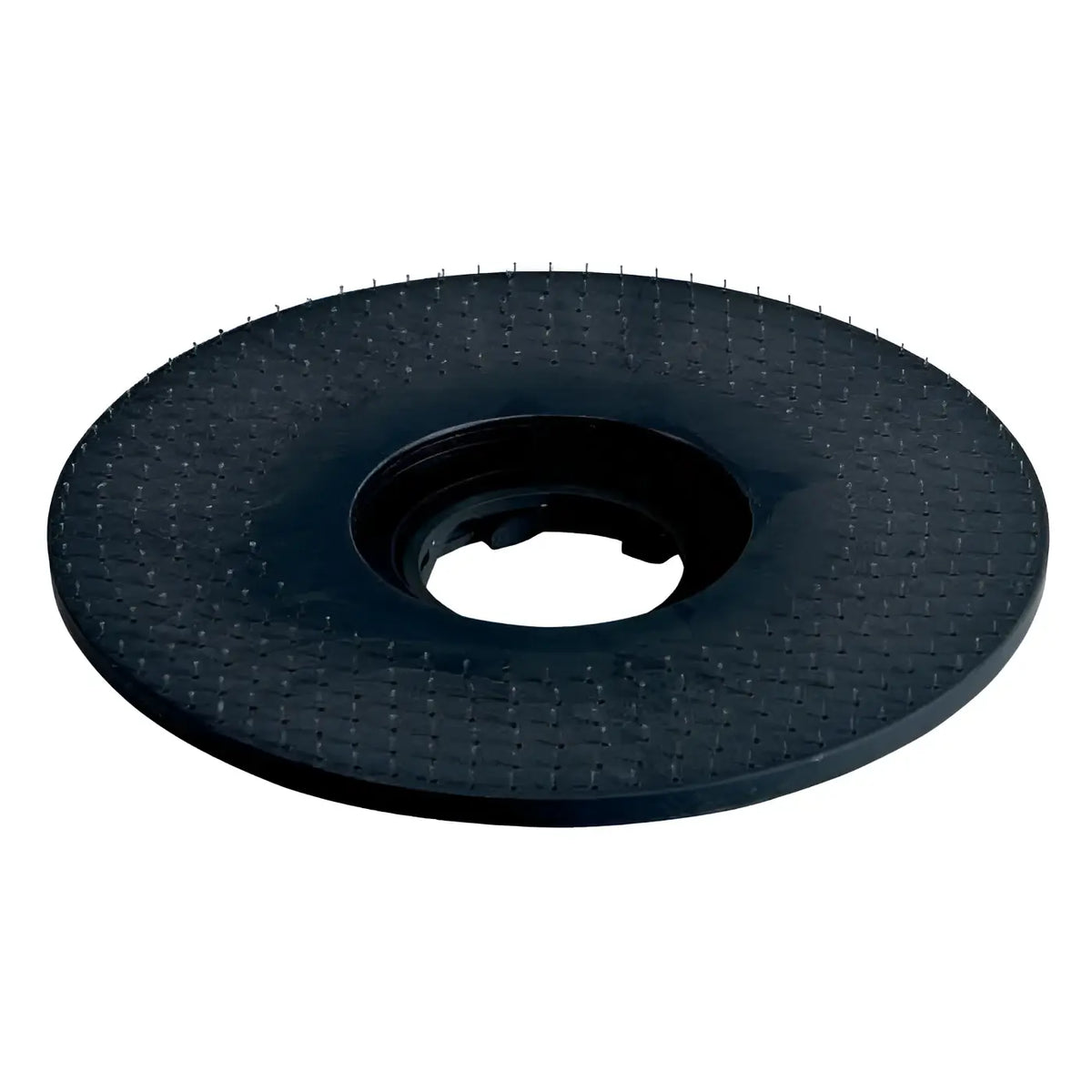 Schwarze gummi-antriebsscheibe mit strukturierter oberfläche und zentrale loch wetrok pad-antriebsscheibe 43 cm